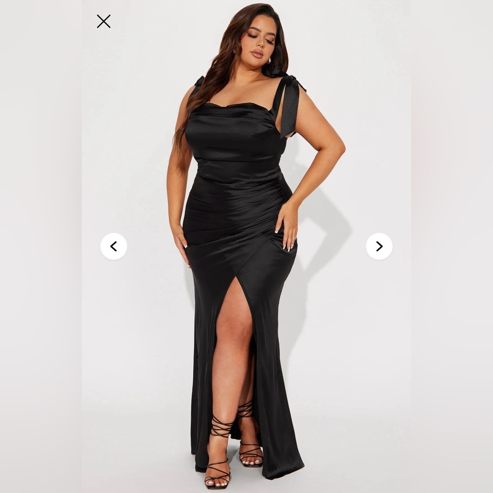 Elegant Black Evening Dress Fashion Nova like new